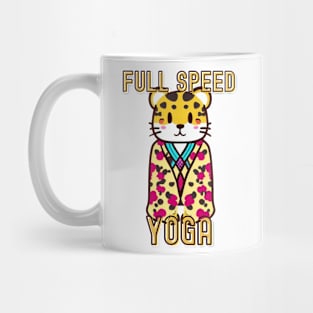 Cheetah yoga Mug